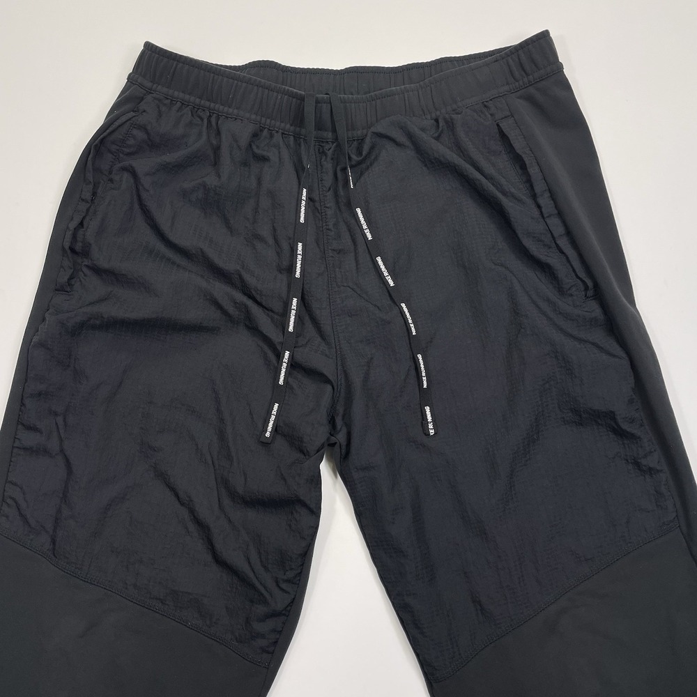 Nike Phenom Elite Dri-FIT Running Pants Men Medium 29x25 Black Jogger Ankle Zip